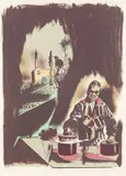 Neo Rauch, Brüter, 2011, Tuschelithografie auf Hahnemühle Alt Worms Velin