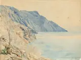 Deutsch, um 1827 & 28, Italienische Küste, Aquarell auf Velin (J Whatman Turkey Mill 1827)