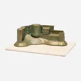 Brutalist, Architectural sculpture, bronze, marble