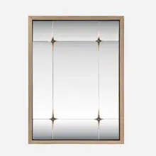 Lika Moore, Compass mirror, brass, bronze, mirrored glass