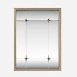 Lika Moore, Compass mirror, brass, bronze, mirrored glass