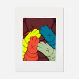 Kaws, Untitled IX (from the Urge portfolio), 2020, screenprint in colors