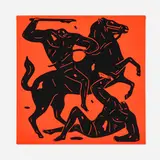 Cleon Peterson, Untitled, 2017, acrylic on canvas