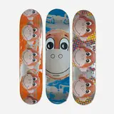 Jeff Koons X Supreme, Monkey Train skate decks (set of three), 2006, transfer-printed plywood