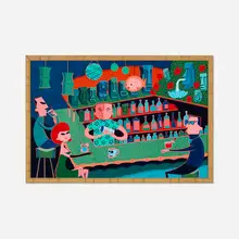 Shag, Ray’s Mistake, 1996, acrylic on board in artist's frame