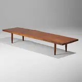 George Nakashima, Q bench, 1977, American black walnut