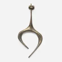 Paul Evans, Rare Sculpted Bronze door knocker, c. 1965, patinated bronze