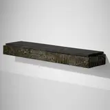Paul Evans, Sculpted Bronze wall shelf, 1971, bronzed resin over wood, slate