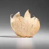 Kay Sekimachi, Nestled Leaf Vessel XXVIII, 1998, laminated big leaf maple, kozo paper
