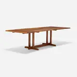 George Nakashima, Frenchman’s Cove extension dining table, 1961, American black walnut, rosewood