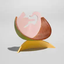 Garry Knox Bennett, Untitled, 2002, walnut, painted wood, Colorcore