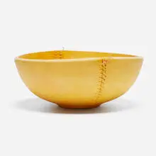 Garry Knox Bennett, Stitched Small Bowl (from the Twirlings series), 2002, wood, linen thread, stain