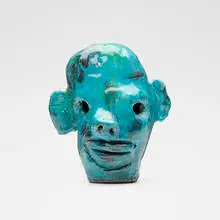 William J. O'Brien, Untitled (Head), 2007, glazed earthenware