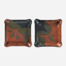 Plates, set of two by Charles Higa, glazed stoneware, sold Apr 2026