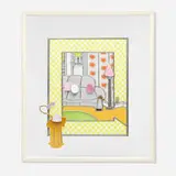 Ricky Bernstein, Living Room Panel, 1981, stained glass with found objects