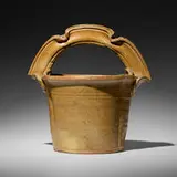 Betty Woodman, Basket, c. 1975, salt-glazed stoneware
