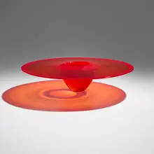 Benjamin Moore, Interior Fold vessel, 1996, hand-blown glass