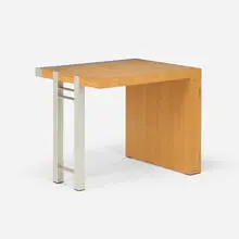 Wendy Evans Joseph, Desk, c. 1990, satinwood, aluminum
