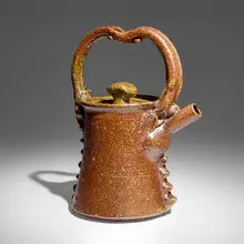 Ken Ferguson, Teapot, c. 1990, glazed and salt-fired stoneware