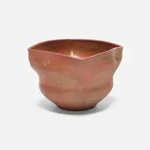 Bowl Squared by Robert Turner, c. 1981, glazed and reduction-fired stoneware, sold Apr 2026