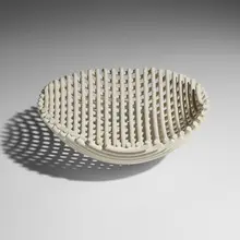 Enzo Mari, Samos G bowl, 1973 / 1997, bisque porcelain
