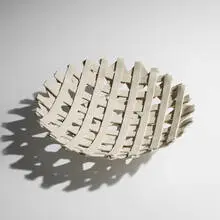 Enzo Mari, Samos centerpiece, model E, 1973 / 1997, bisque porcelain