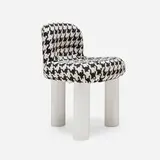 Cini Boeri, Botolo rolling chair, 1973, upholstery, lacquered steel