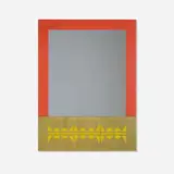 Alessandro Mendini, Hiva-Oa wall mirror from the Easy Home series, 1995, aniline-dyed ash with screenprint in colors, glass mirror