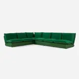 Carlo Bartoli, Zago sectional sofa, c. 1980, upholstery