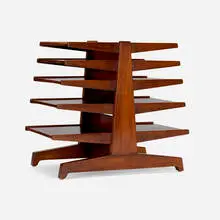 Edward Wormley, Magazine tree, model 4765, rosewood, walnut