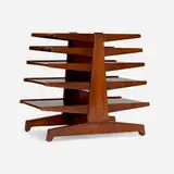 Edward Wormley, Magazine tree, model 4765, rosewood, walnut