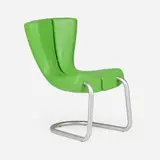 Marc Newson, Rare Komed chair, 1998, leather, enameled steel