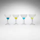 Marco Zanini, Beltegeuse glasses, set of four, 1983, glass