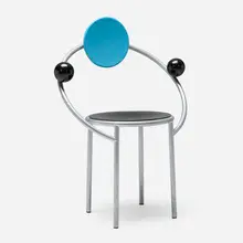 Michele de Lucchi, First Chair, 1983, enameled steel, lacquered wood, rubber