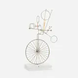 Joseph Burlini, Untitled (kinetic sculpture), chrome-plated steel, painted steel, acrylic