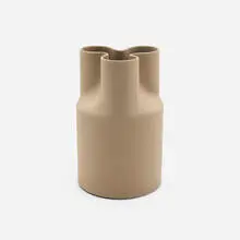 Enzo Mari, Trifoglio vase, model 3110C, 1969 / 1977, bisque ceramic