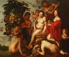 Jacob Jordaens, Bacchus, oil on canvas