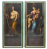 North Italian School, A study of Minerva; The Madonna and child (a pair)