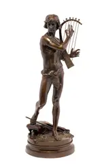 David Devant Saul by Jean-Baptiste Germain, patinated bronze, sold Mar 2018