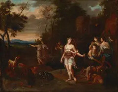 Daniel Vertangen, After the hunt, oil on canvas
