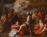 Genoese School, The Stoning of Saint Stephen, oil on canvas