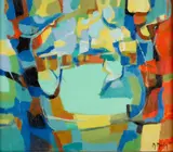 Marcel Mouly, le Champs Vert (The Green Field), 1960, oil on canvas