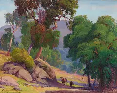 Fred Grayson Sayre, Pastoral II, oil on canvas