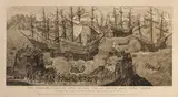 James, Embarkation of King Henry VIII at Dover May XXXIst MDXX,, Engraving on paper, this is a later impression