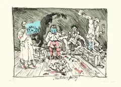 Jörg Immendorff, The Rake’s Family, 1995, Original-Plexiglas-Mappe mit 12 Farblithographien, jeweils auf Hahnemühle-Velin, sowie einem Titel- und Textblatt