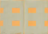 Günther Förg, To the Builders, 2002, Original-Leinenkassette mit 24 Farbserigrafien, teilweise mit Sand und Baugips, jeweils auf Velin-Doppelbogen
