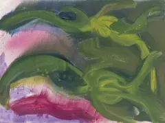 fish by Rainer Fetting, 1989, Öl auf Leinwand, sold Nov 2022