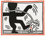 Keith Haring, Aus: „Free South Africa, 1985, Farblithografie auf Velin