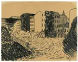 Werner Heldt, Berlin am Meer (mit Dampfer links)