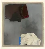 Giuseppe Santomaso, Ohne Titel, 1989, Aquarell und Collage auf dickem Velin, auf Leinwand aufgezogen